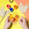 Wooden Easter Ornaments to Paint Spring Decoration Hen Cutouts Unfinished 24PCS 3.5 inches, DIY Blank Unfinished Christmas Tree Wood Discs Ornament for Home Crafts Hanging